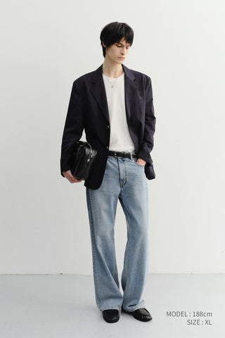 UNISEX LINEN CREWNECK KNIT WHITE
