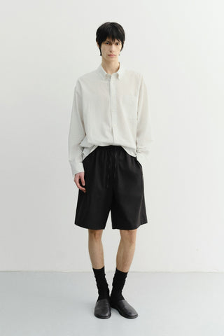 UNISEX PAJAMA BERMUDA SHORTS BLACK