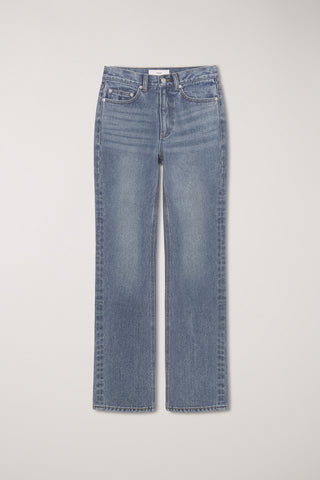 ESSENTIAL SEMI BOOT-CUT JEANS BRUSHED BLUE