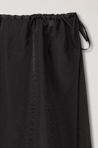 SEE-THROUGH LAYERING SKIRT BLACK