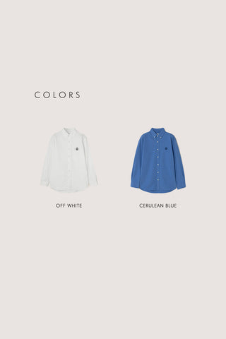 UNISEX CLASSIC BOYFRIEND SHIRT CERULEAN BLUE