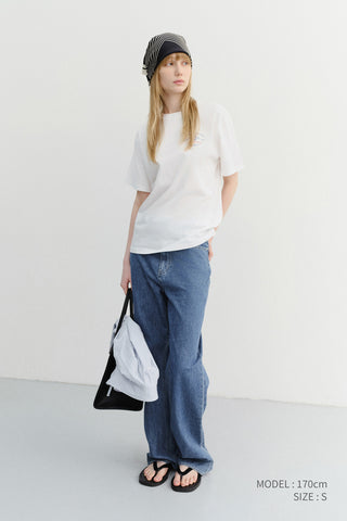 UNISEX CUPID ARCH BACK LOGO T-SHIRT OFF WHITE