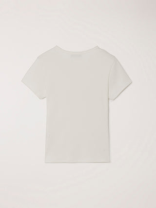 CLASSIC SCOOP NECK TOP IVORY