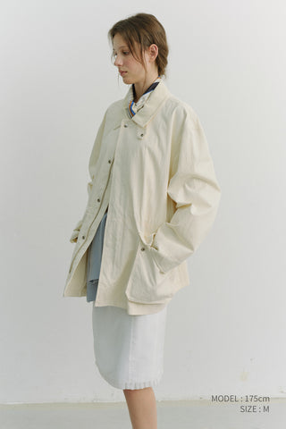 UNISEX COTTON CHORE JACKET OFF WHITE