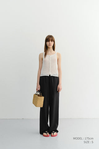 SUMMER STRING PANTS BLACK