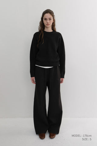 UNISEX SHAGGY DOG SWEATER BLACK