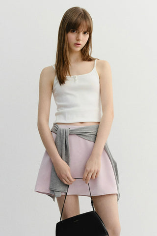 PETIT SLEEVELESS TOP OFF WHITE