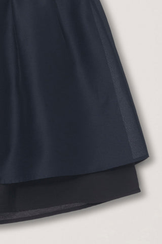 LAYERED VOLUME SKIRT NAVY