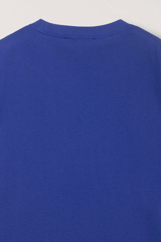 UNISEX MINIMAL LETTERING T-SHIRT BLUE
