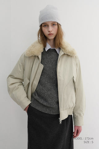 UNISEX SHAGGY DOG SWEATER MELANGE GREY