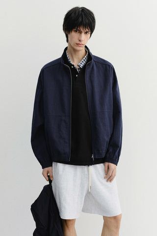 UNISEX SUMMER HARRINGTON JACKET NAVY