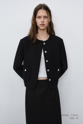 CLASSIC TWEED JACKET BLACK