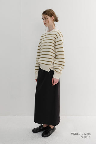 H-LINE LONG SKIRT BLACK