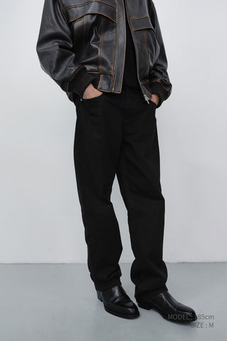 ESSENTIAL LOOSE JEANS BLACK