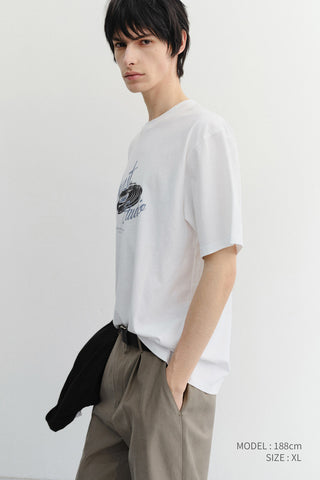 UNISEX VINYL T-SHIRT OFF WHITE