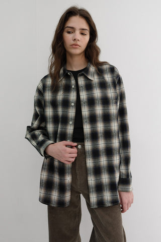 UNISEX WINTER FLANNEL CHECKED SHIRT BLUE