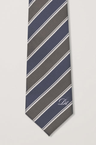 STRIPED TIE OLIVE