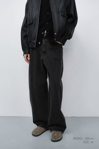 RELAXED CURVED JEANS MUD
