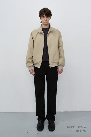 UNISEX VOLUME HARRINGTON JACKET BEIGE