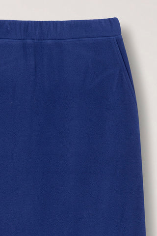FLEECE MAXI SKIRT BLUE NAVY