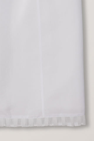 H-LINE LACED MIDI SKIRT WHITE