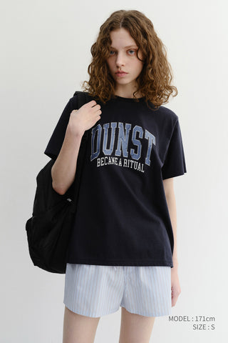 UNISEX VINTAGE ARCH LOGO T-SHIRT FRENCH NAVY