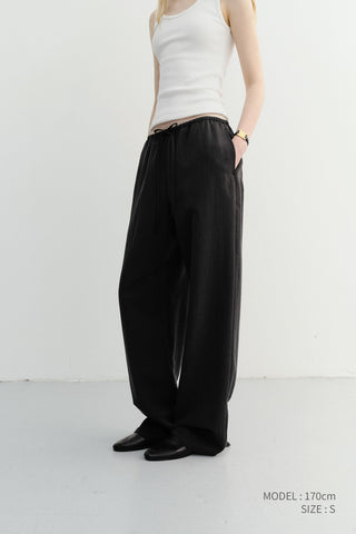 SUMMER STRING PANTS BLACK
