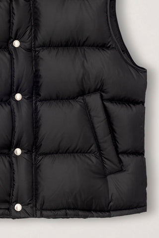 UNISEX GOOSE DOWN VEST BLACK
