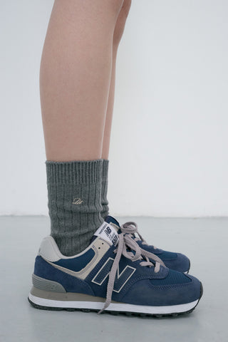 CLASSIC LOGO SOCKS CHARCOAL GREY