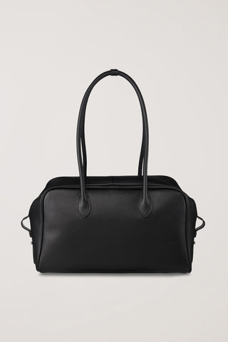 SOFT FRAME SHOULDER BAG BLACK