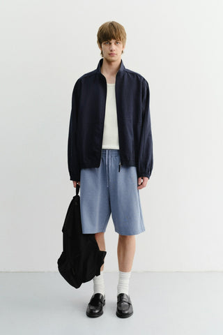 UNISEX PIGMENT RELAXED BEACH SHORTS BLUE