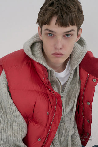 UNISEX GOOSE DOWN VEST RED