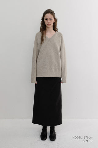 FLEECE MAXI SKIRT BLACK