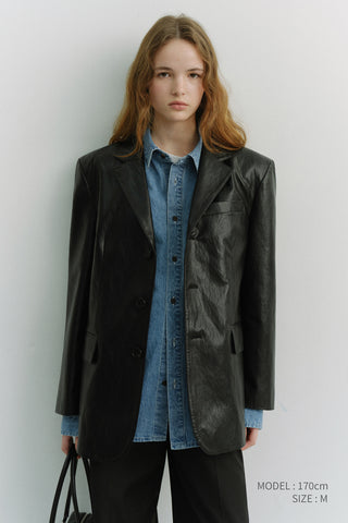 UNISEX OVERSIZED DENIM SHIRT LIGHT BLUE