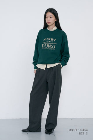 UNISEX PIXEL SWEATSHIRT DEEP GREEN