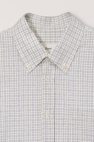 UNISEX SEERSUCKER BD SHIRT IVORY CHECK