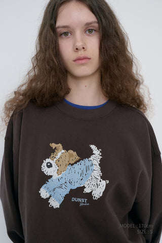 UNISEX PUPPY SWEATSHIRT BROWN