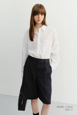 BERMUDA SHORTS NAVY STRIPE