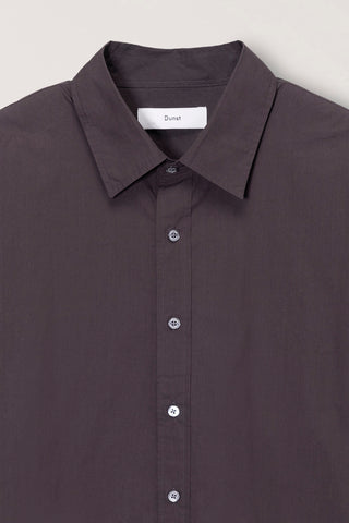 UNISEX REFINED COTTON SHIRT DARK BROWN