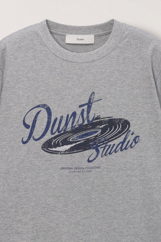 UNISEX VINYL T-SHIRT MELANGE GREY