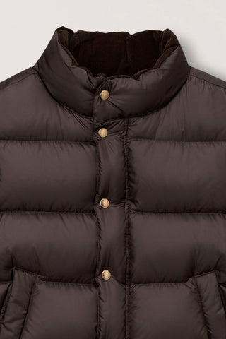 UNISEX GOOSE DOWN VEST BROWN
