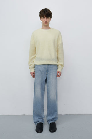 UNISEX HAIRLY SWEATER LEMON BUTTER