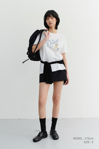 UNISEX DRAWING PUPPY T-SHIRT OFF WHITE