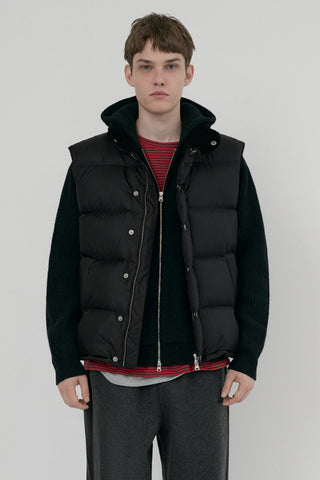 UNISEX GOOSE DOWN VEST BLACK