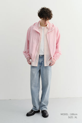 UNISEX SUMMER BREEZE STRIPED OVERSHIRT SOFT PINK