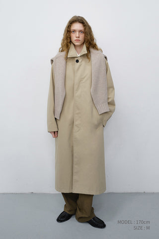 UNISEX REFINED MAC COAT BEIGE
