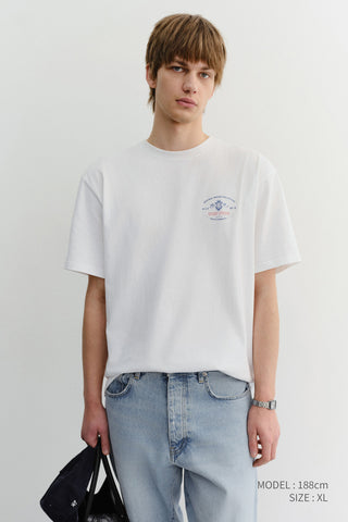 UNISEX CUPID ARCH BACK LOGO T-SHIRT OFF WHITE