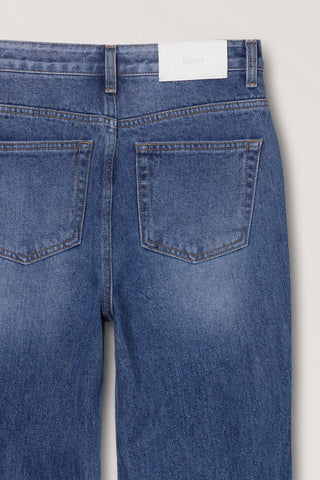 ESSENTIAL STRAIGHT JEANS BRUSHED BLUE