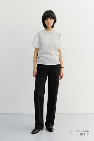 SUMMER STRAIGHT CHINO SLACKS BLACK