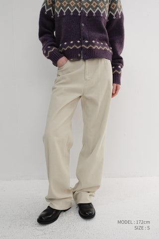 CORDUROY JEANS CREAM